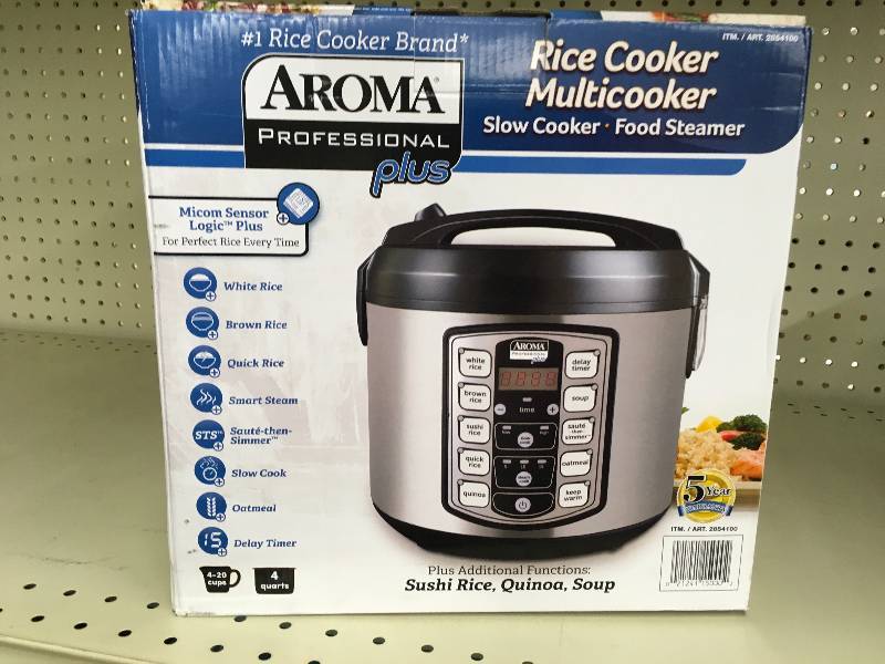 lot 91 image: Aroma Professional Plus Rice Cooker, Retail $29.99