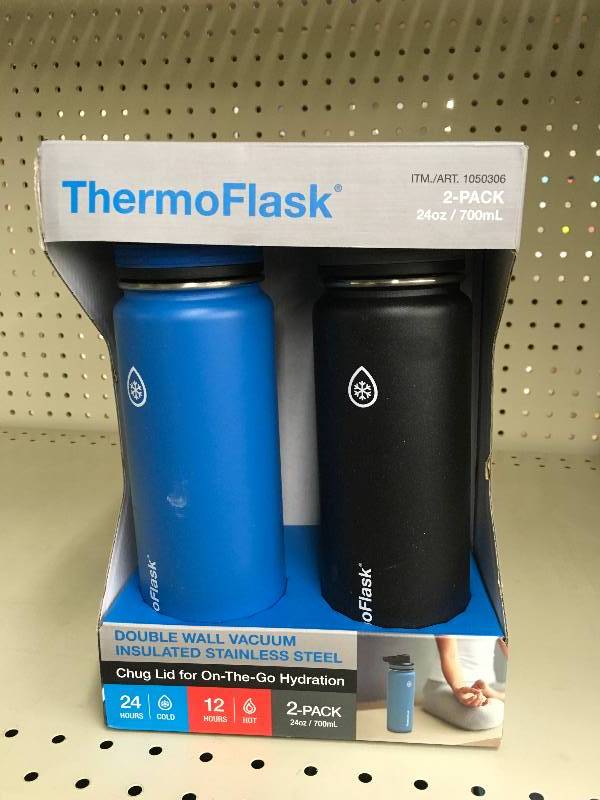 lot 96 image: 2PK Thermoflask 24Oz, Retail $18.99