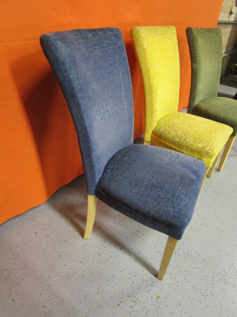 lot 41 image: (3) High Back Chairs