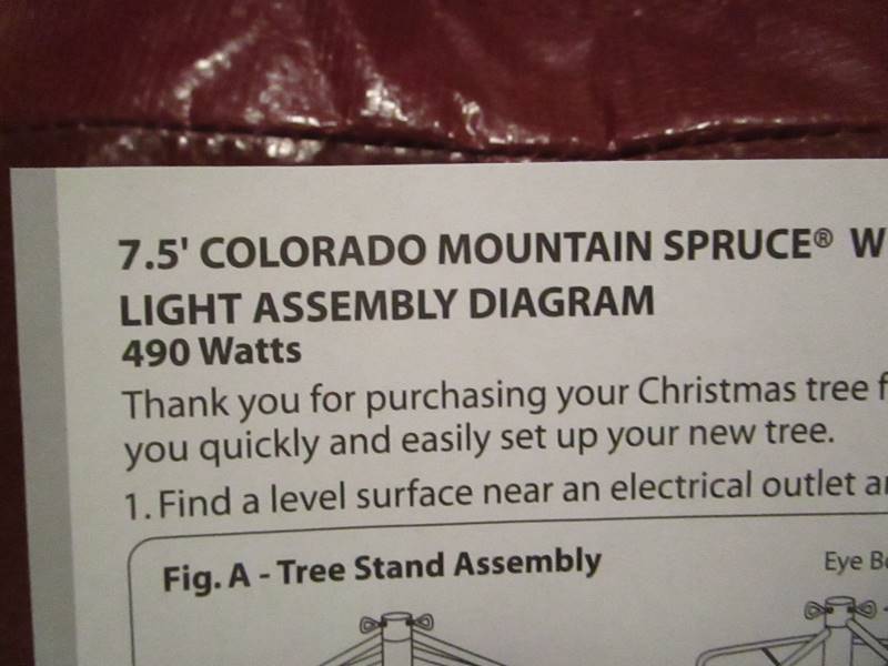 lot 7 image: Balsam Hill 7.5 Colorado Mountain Spruce Christmas Tree