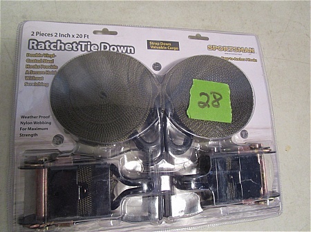 lot 28 image: Sportsman 2 Pc Ratchet Tie Down Set
