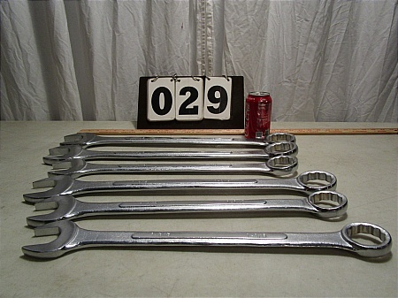 lot 29 image: Combination SAE Wrench Set - 6 pc