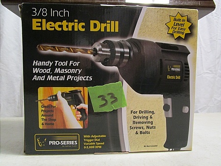 lot 33 image: Pro-Series Electric Drill