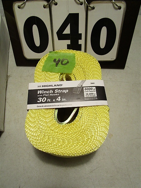 lot 40 image: Highland Winch Straps