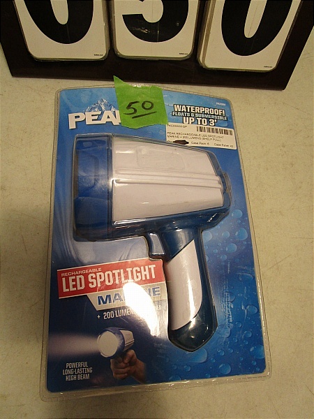 lot 50 image: Peak LED Marine Rechargeable Spotlight