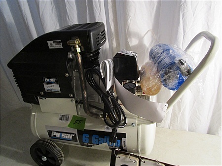 lot 55 image: Pulsar 6 Gallon Air Compressor