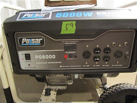 lot 59 image: Pulsar 6000 Watt Generator - Gasoline