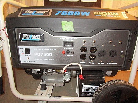 lot 60 image: Pulsar 7500 Watt Generator