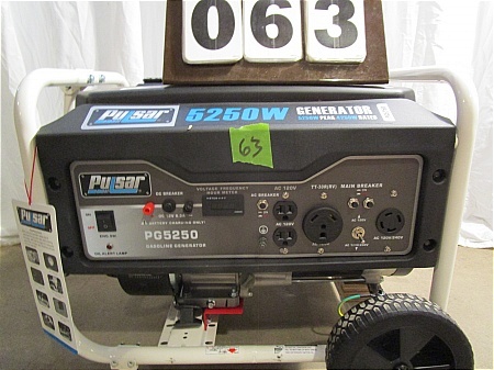 lot 63 image: Pulsar 5250 Watt Generator