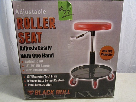 lot 77 image: Black Bull Adjustable Roller Seat