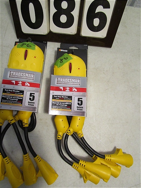 lot 86 image: Wood Tradesman Power Cords