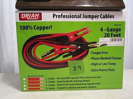 lot 89 image: Uriah Professional Jumper Cables