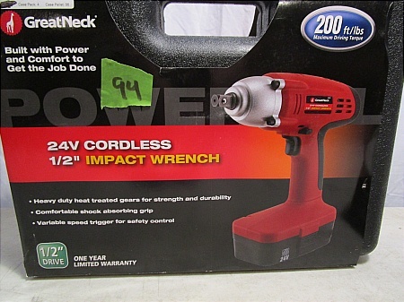 lot 94 image: Great Neck 12 Cordless Wrench