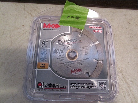 lot 108 image: MK Diamond Long Cutting Blade