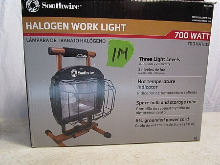 lot 114 image: Southwire Halogen Work Light