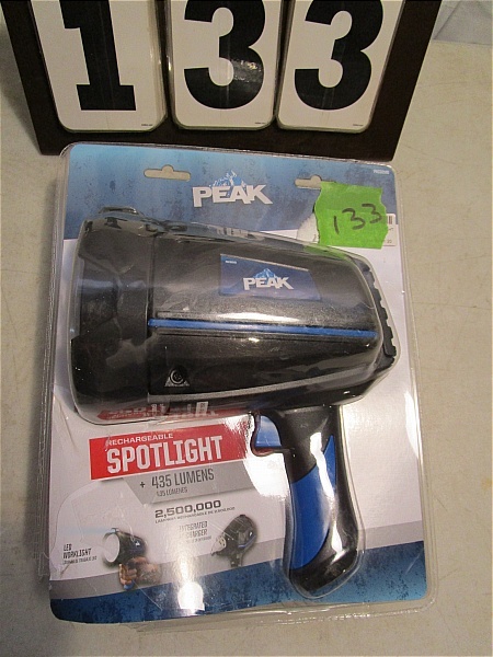 lot 133 image: Peak Rechargeable Spotlight
