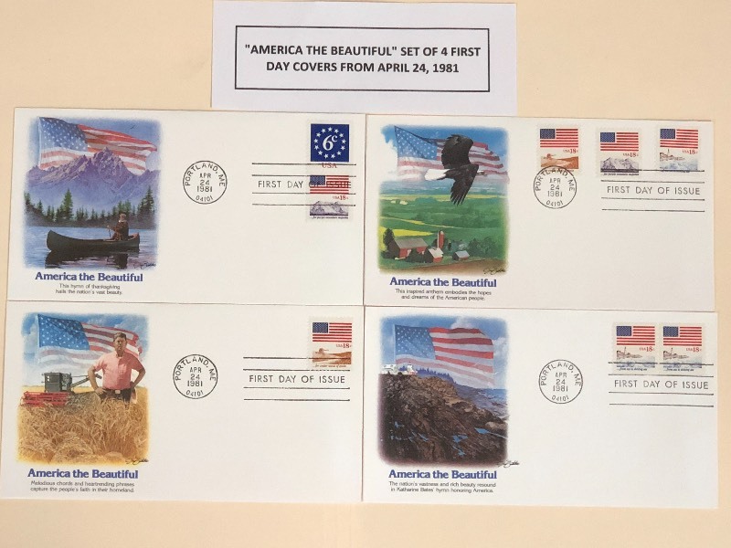 1981 America The Beautiful First Day Cover Set