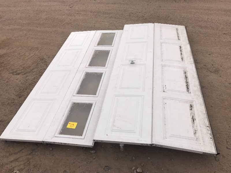 lot 10 image: Aluminum Garage Door Set