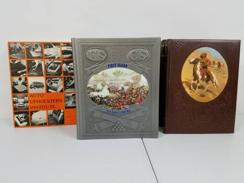 lot 24 image: Big lot of Civil War & Old West Series books from Time life