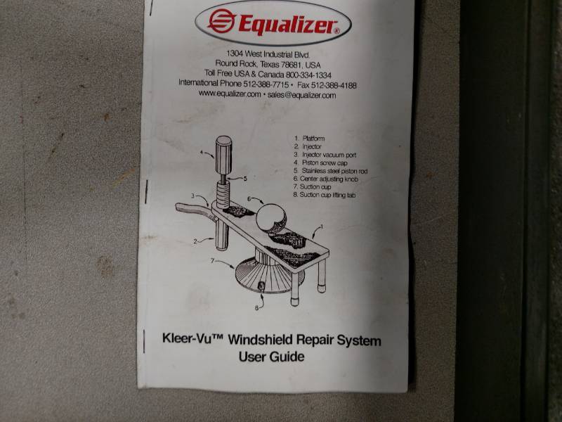lot 167 image: Equalizer Kleer-Vu Windshield Repai...