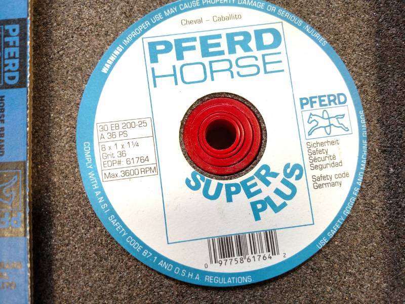 lot 270 image: (2) 8 x 1 Bench Grinder Wheels...
