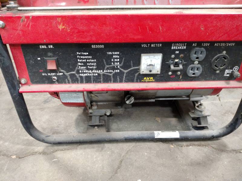 lot 274 image: Gentec GE3000 Generator, Needs Carb...