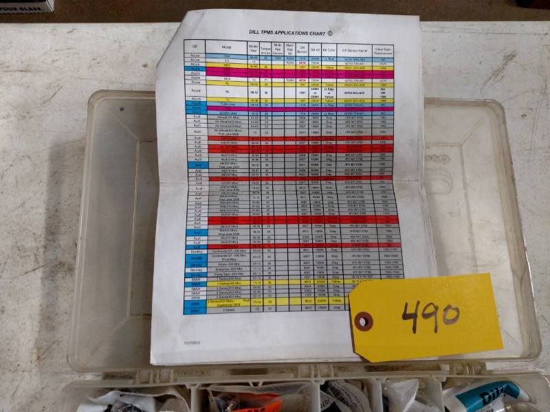 lot 490 image: TPMS Valve Stem Overhaul Kits...