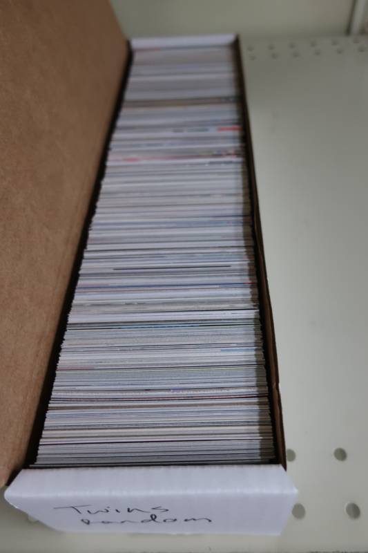 800 Count Box of Minnesota Twins Cards