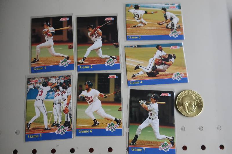 1991 World Series Card Set and Kirby Puckett Coin