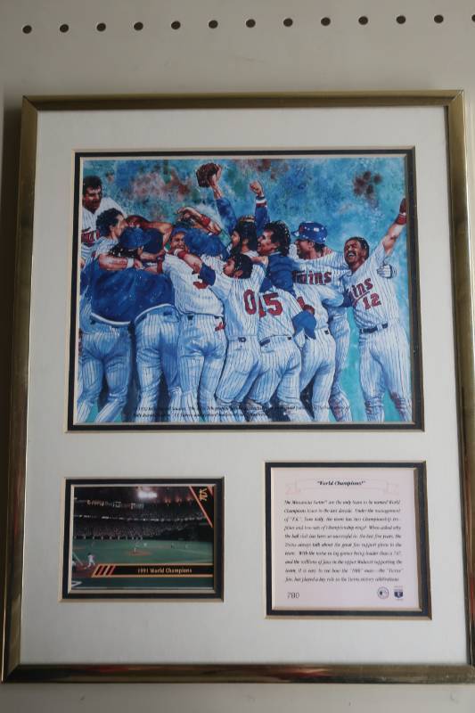 Limited Edition 1991 Twins Championship Display