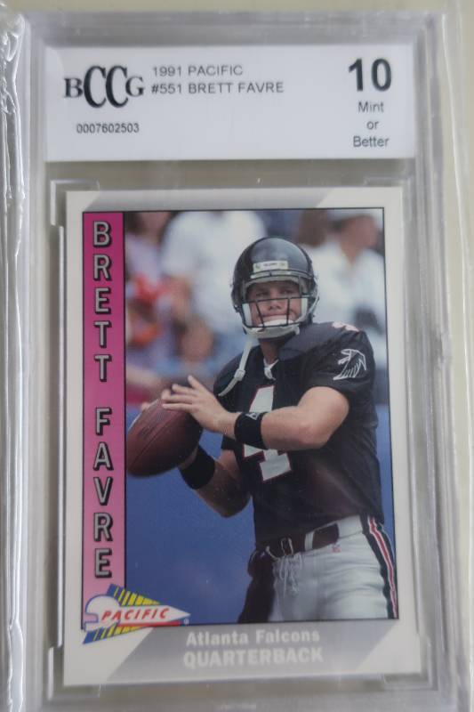 Graded 1991 Pacific Brett Favre Rookie Card - Mint 10