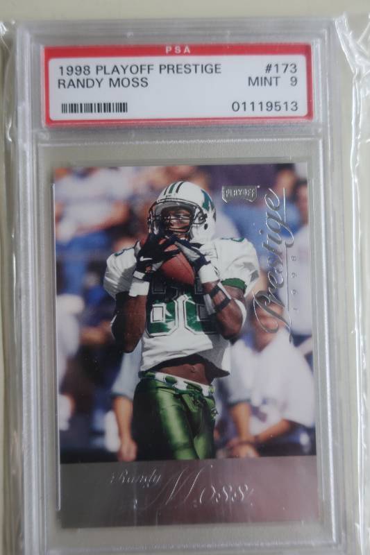 Graded 1998 Playoff Prestige Randy Moss Rookie Card