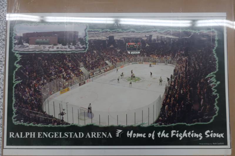 Engelstad Arena Fighting Sioux Poster