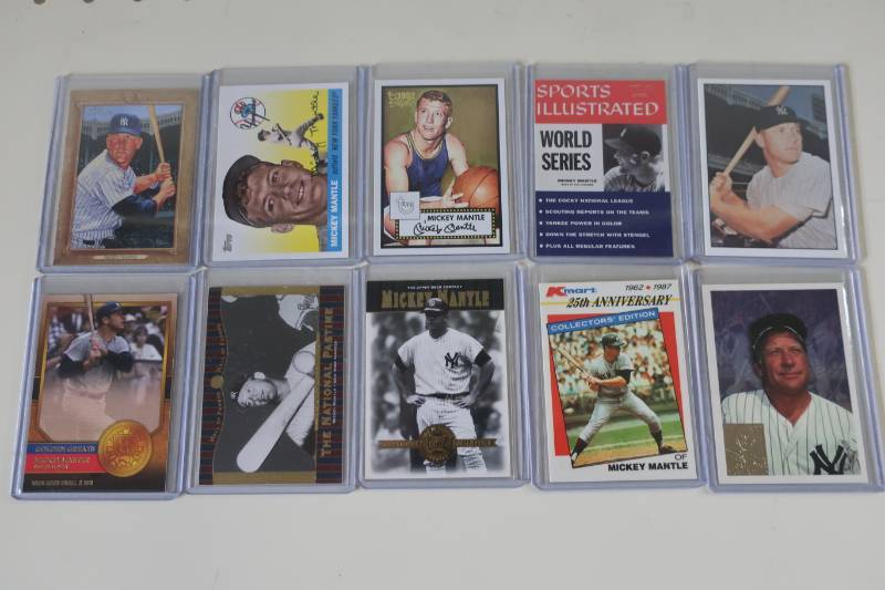 10 Mickey Mantle InsertReprint Cards
