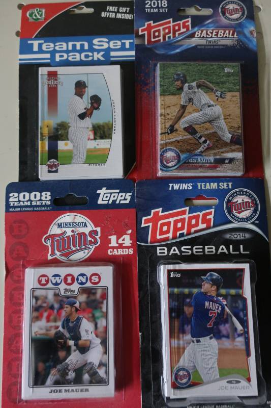 4 Minnesota Twins Team Baseball Card Sets