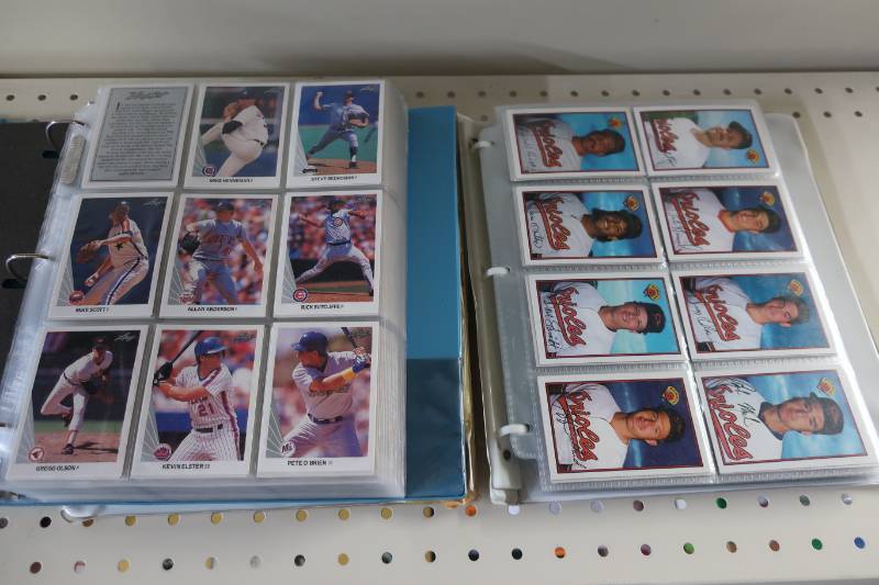 2 Baseball Card Sets in Albums - Griffey Rookie