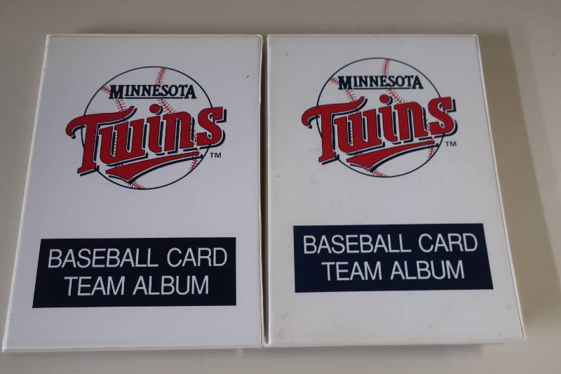 Two Mini Albums of Twins Cards