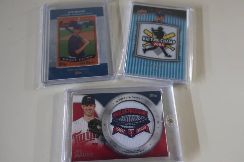 3 Joe Mauer Patch Cards