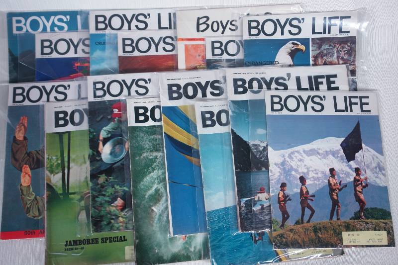 lot 32 image: Vintage Boys Life Magazines