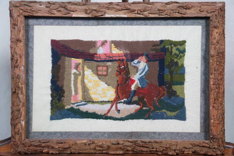 lot 59 image: Paul Revere  Framed Embroidery