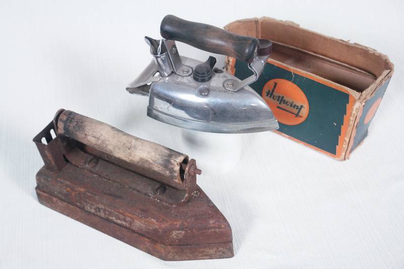 lot 67 image: One Sad Iron & One Antique Electric Iron