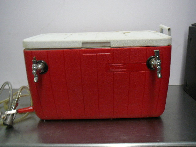 lot 35 image: Tap Beer Cooling Box, Cooler, Cold Plate, Keg tap , Regulator