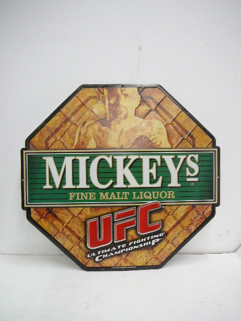 lot 38 image: Mickeys Tin Sign