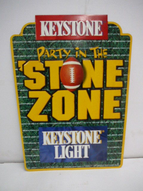 lot 39 image: Tin Keystone Beer Sign