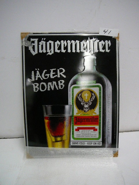 lot 41 image: Tin Jagermeister Sign