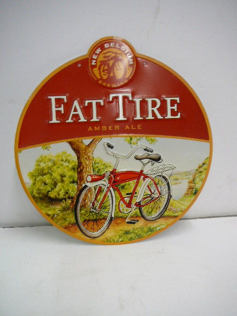 lot 42 image: Tin Fat Tire Sign