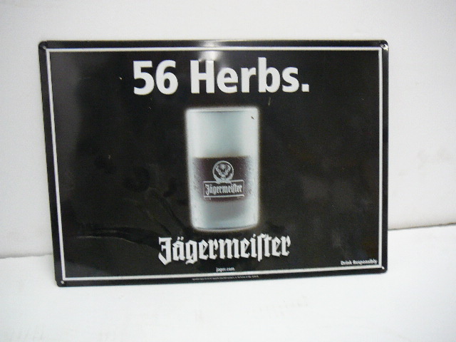 lot 44 image: Tin Jagermeister Sign