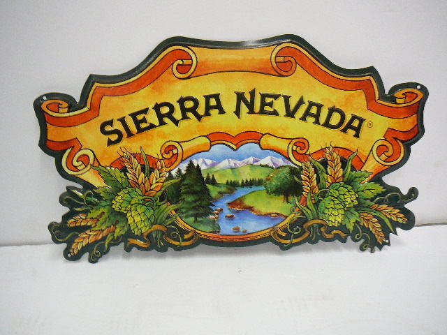 lot 47 image: Tin Siera Nevada Sign