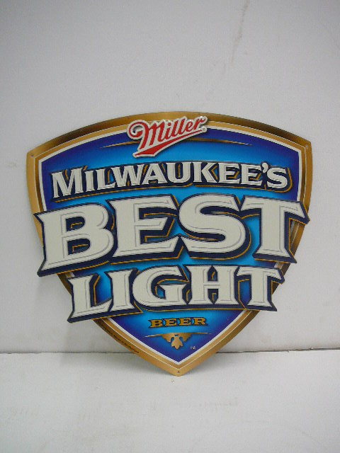 lot 48 image: Tin Milwaukees Best Sign