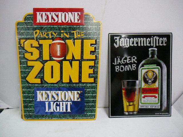 lot 85 image: Jag bomb  Keystone Tin Signs